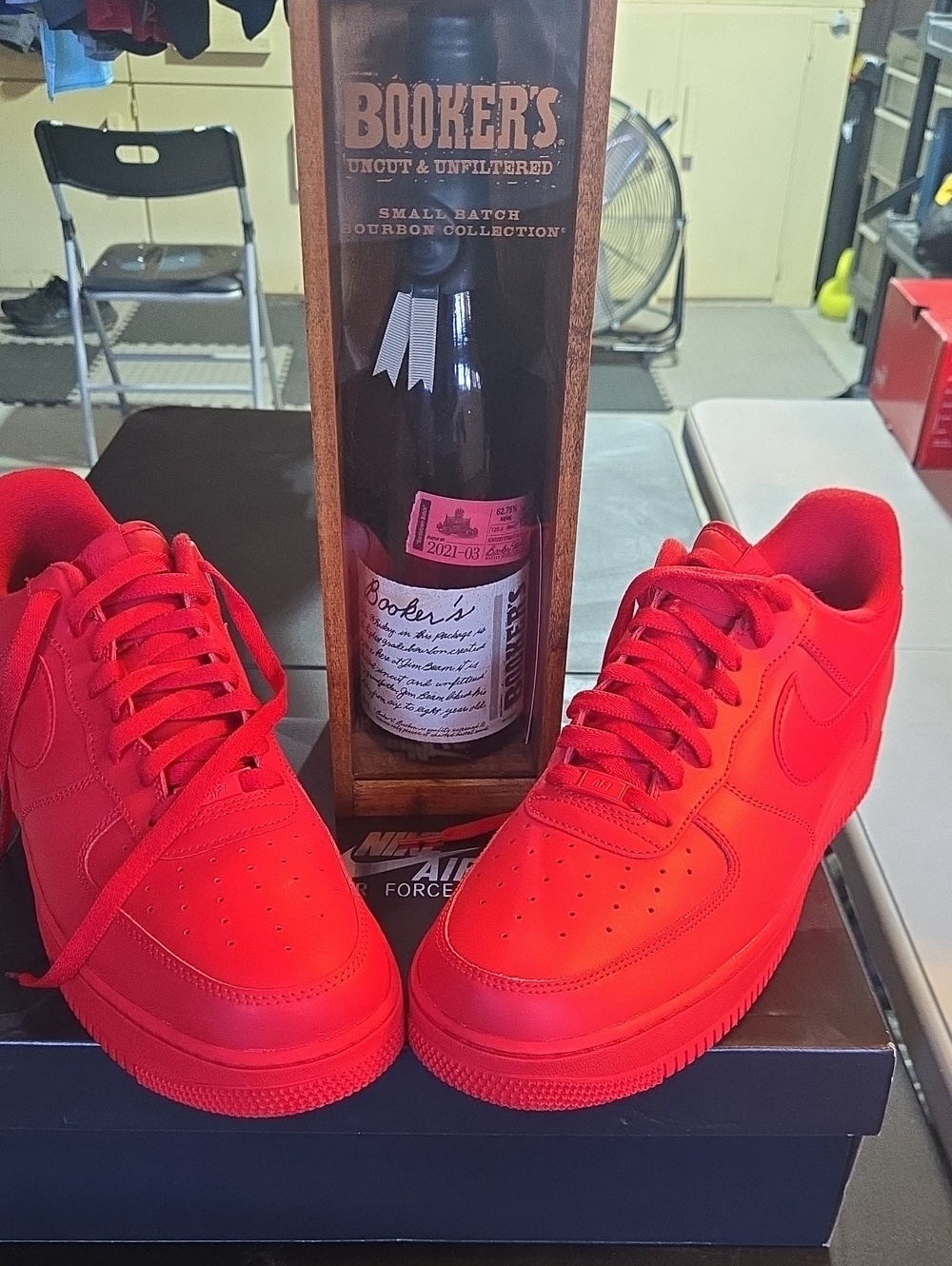 Nike Men’s Air Force 1 Low Sneakers - Red